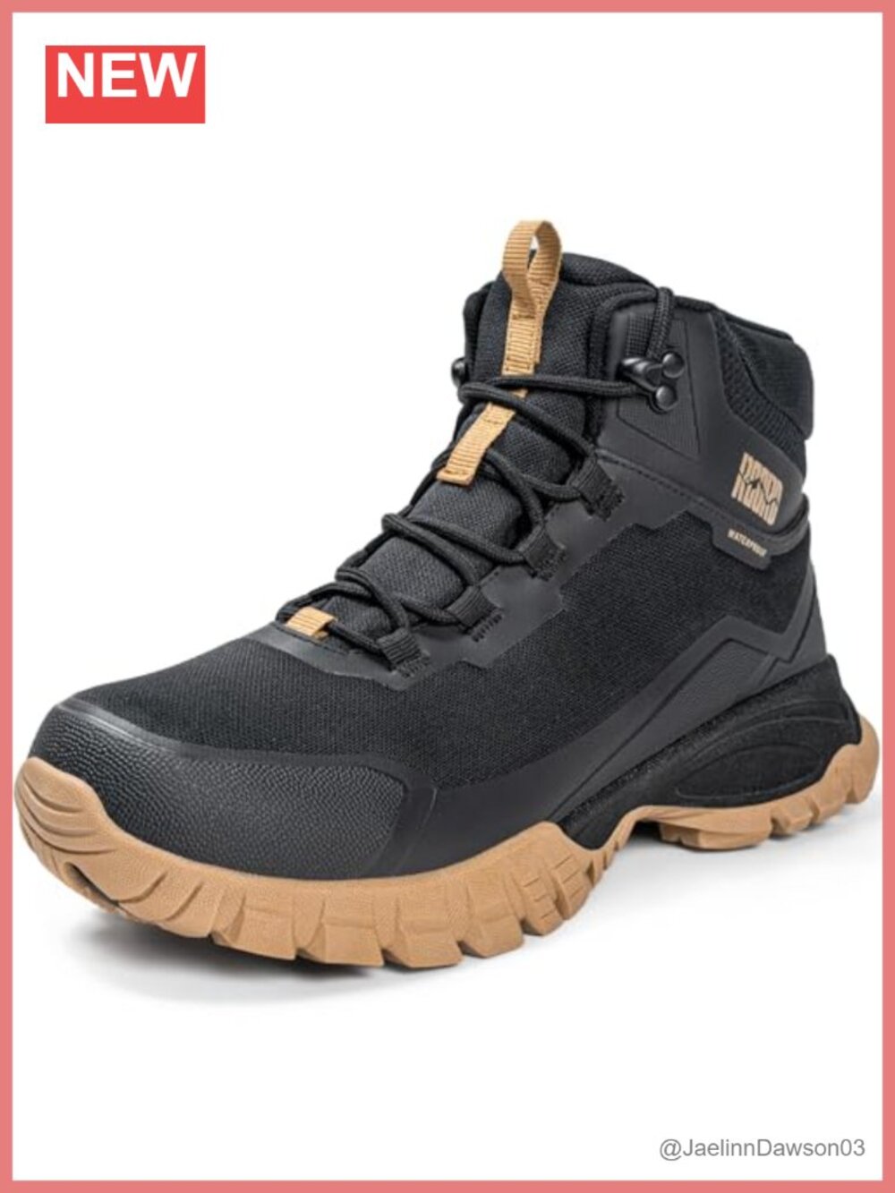 Women's Waterproof Hiking Boots Ankle Support Cushioned Traction
